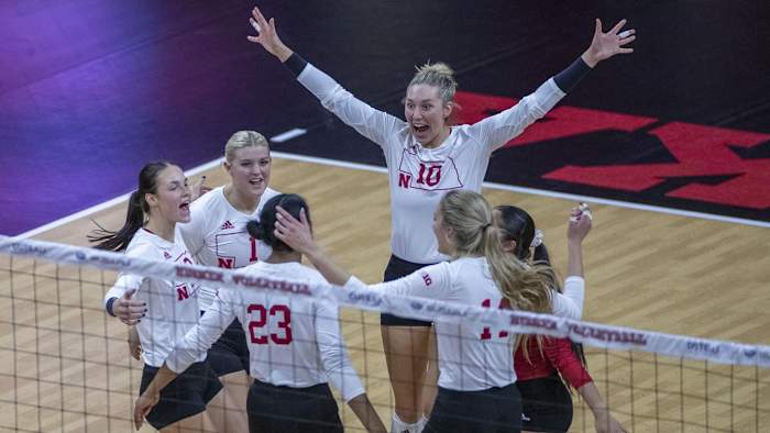 2022 Nebraska vs Iowa volleyball 300th sellout 2